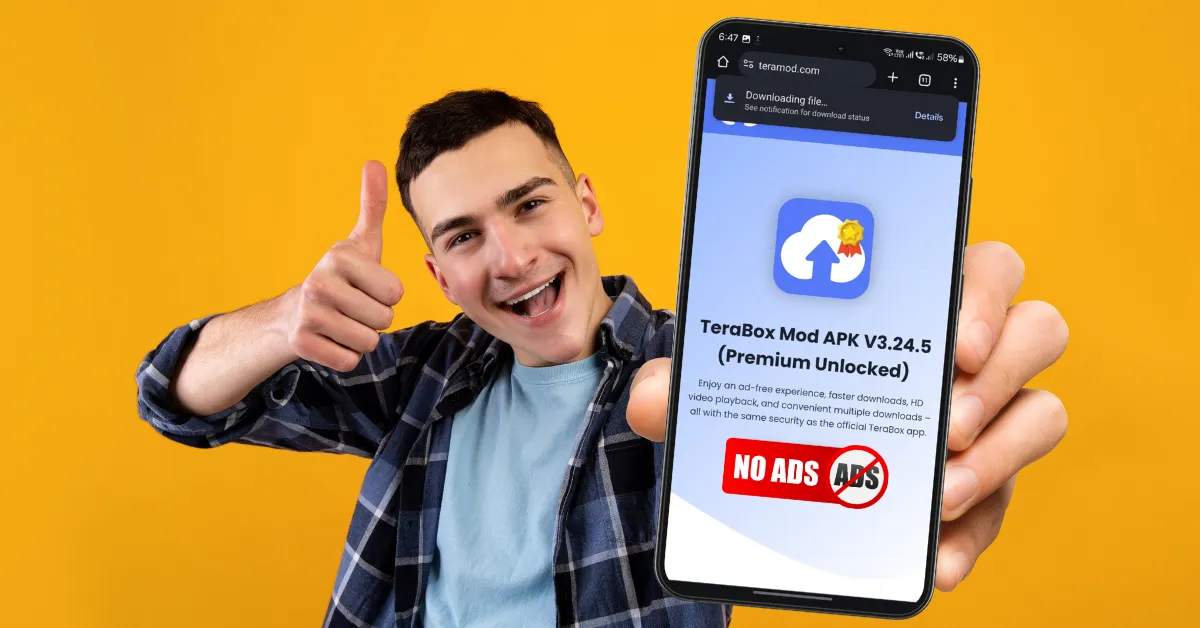 Terabox mod apk with no ads