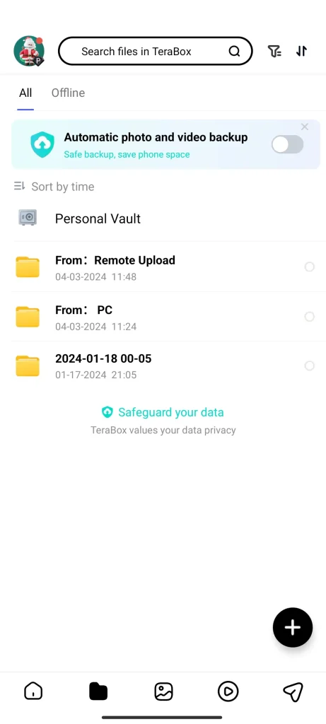 Remote Upload Folder in TeraBox